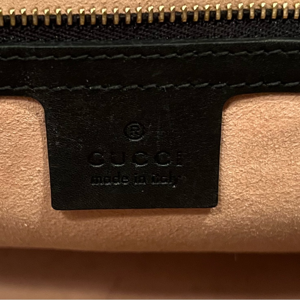 🌟 For Sale: Authentic GUCCI Black w/ Gold accents Tote 🌟 - Picture 7 of 8